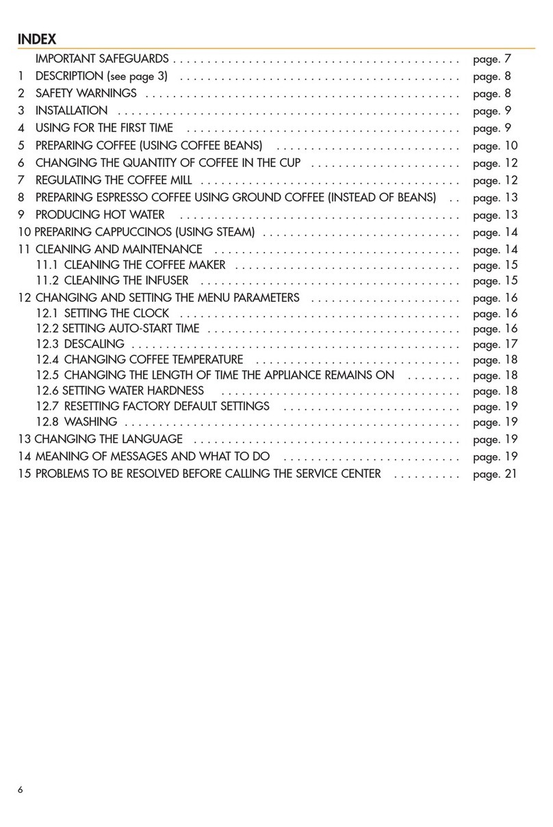 DeLonghi Coffee machine User manual