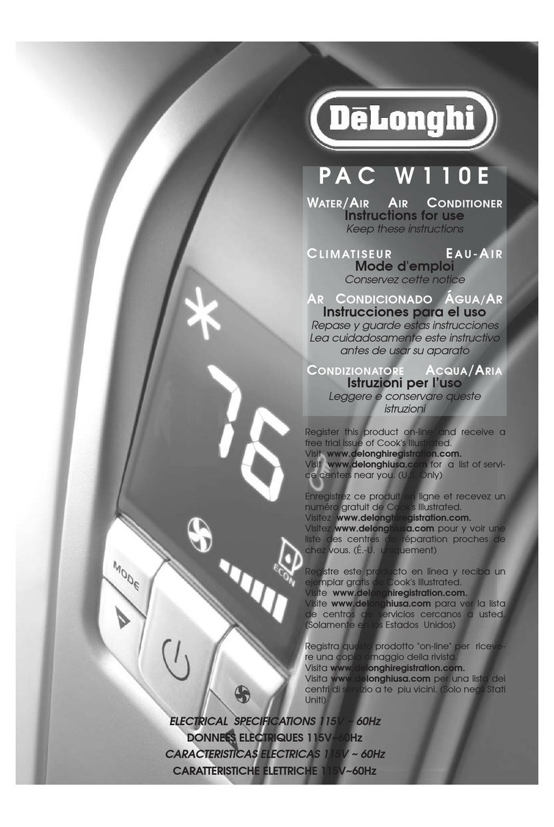 DeLonghi PAC W110E User manual