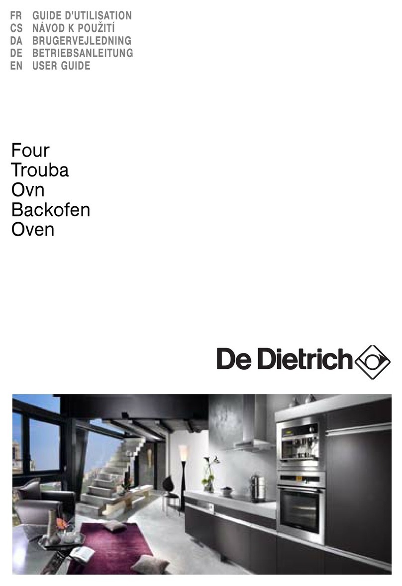 DeDietrich Oven User manual