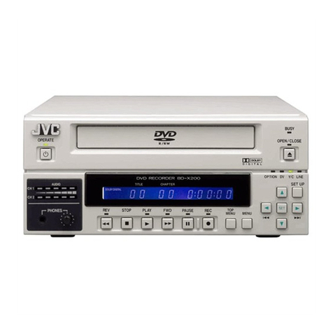 JVC BD-X200E User manual