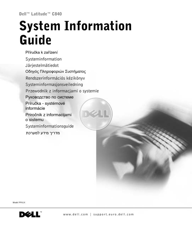 Dell LATITUDE C840 PP01X User guide
