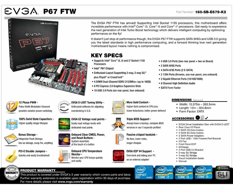 EVGA P67 FTW Information