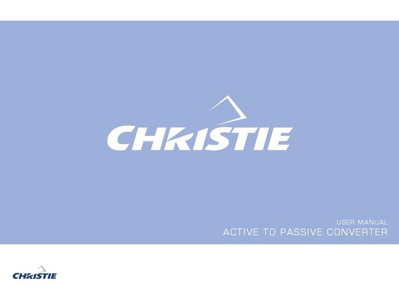 Christie PASSIVE TO ACTIVE CONVERTER User manual