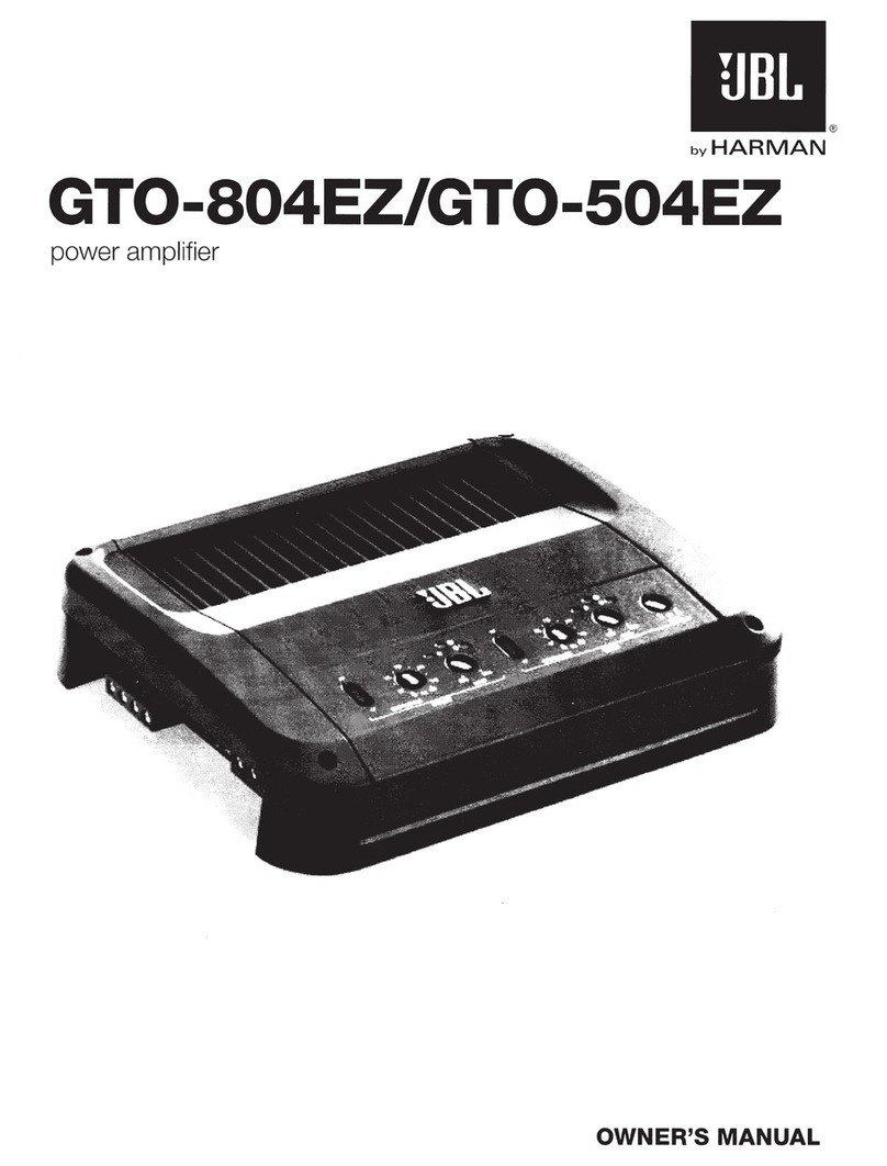 JBL GT0-804EZ owner's manual