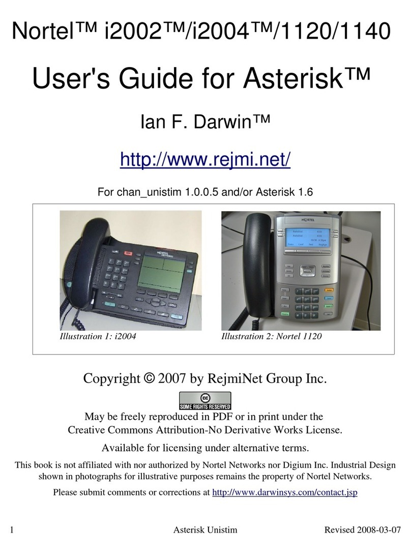 Nortel i2002 User manual