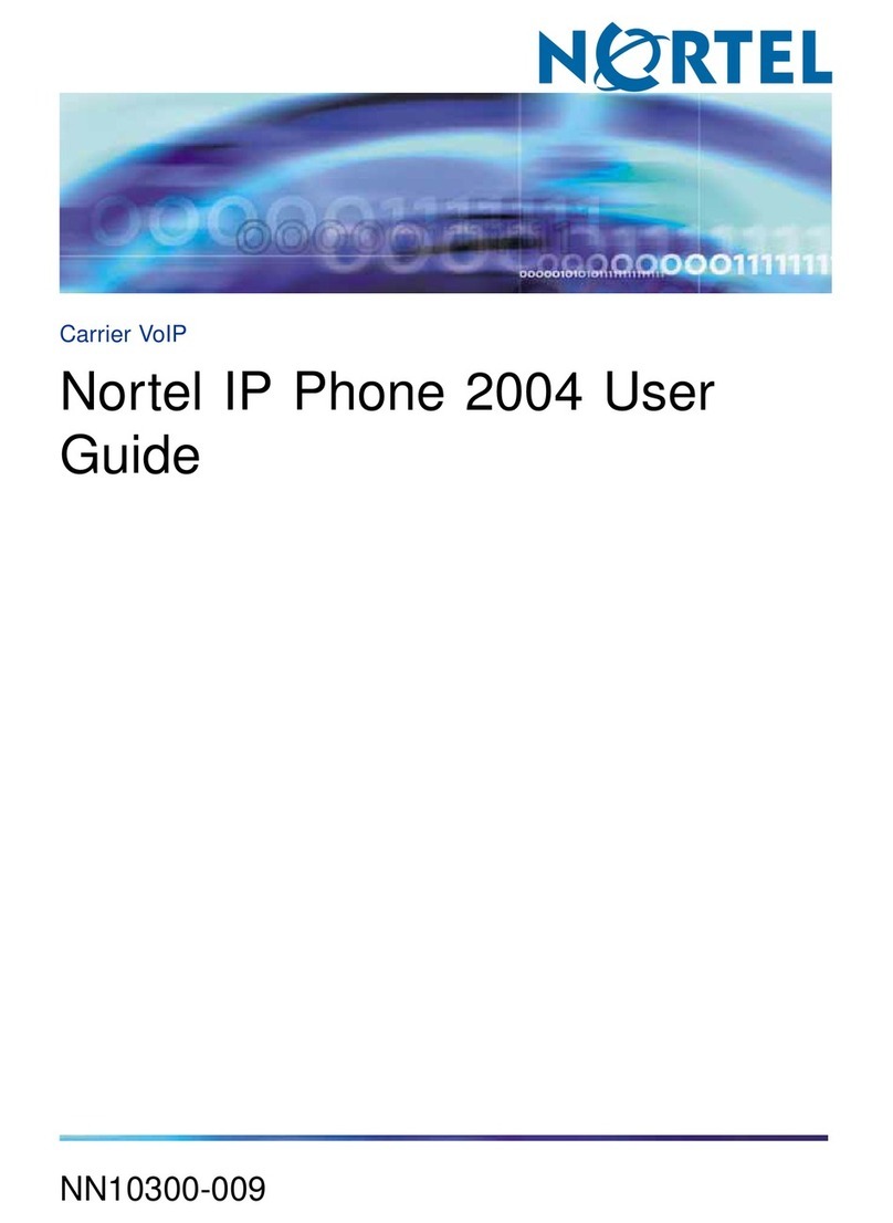 Nortel IP Phone 2004 User manual