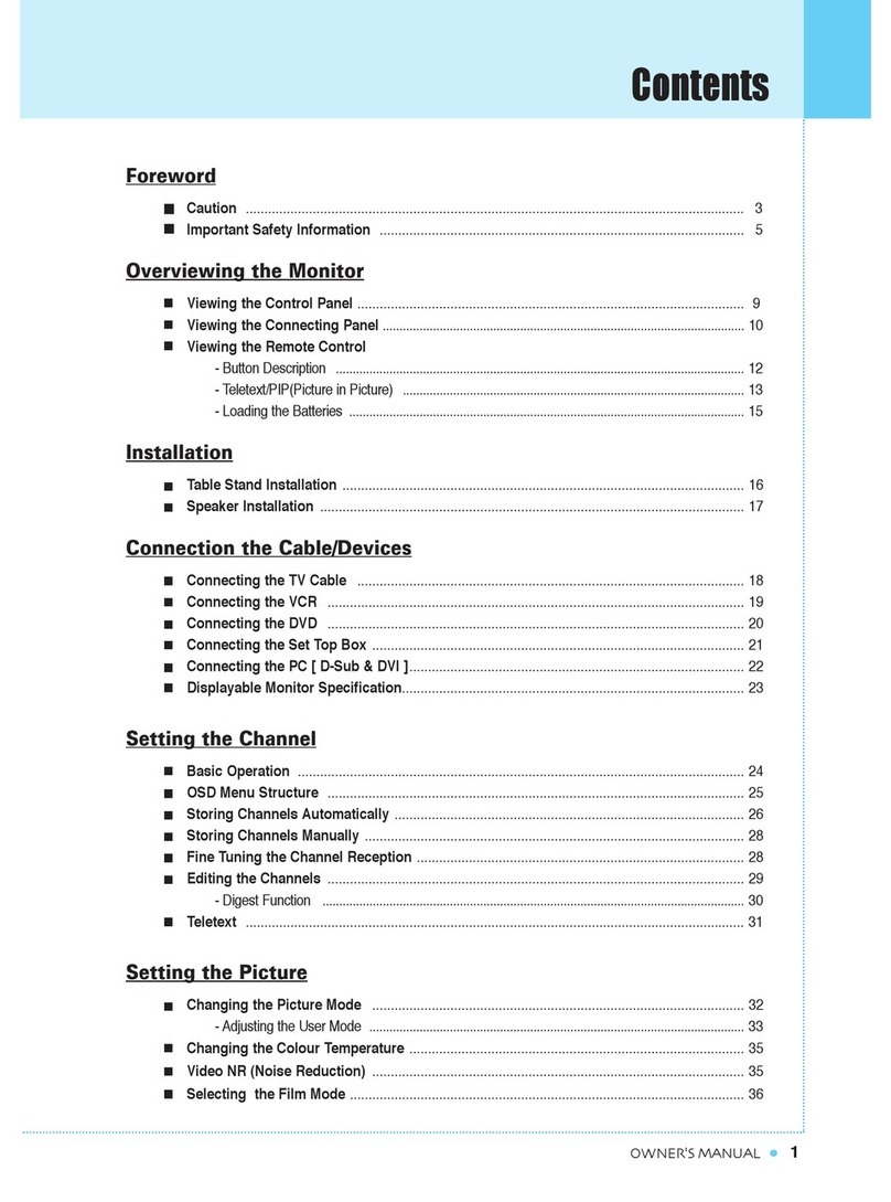Daitsu Plasma TV owner's manual