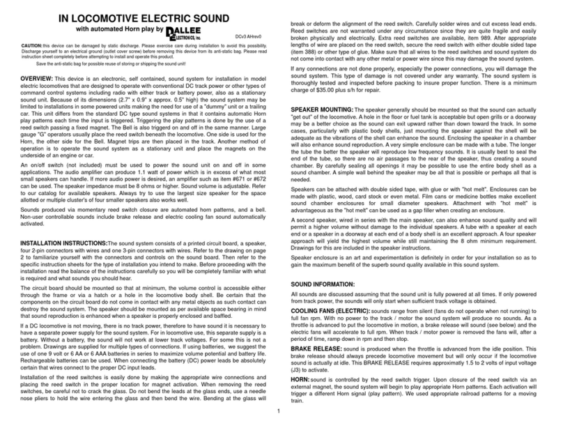 DALLEE ELECTRONICS Car Speakers manual&nbsp;