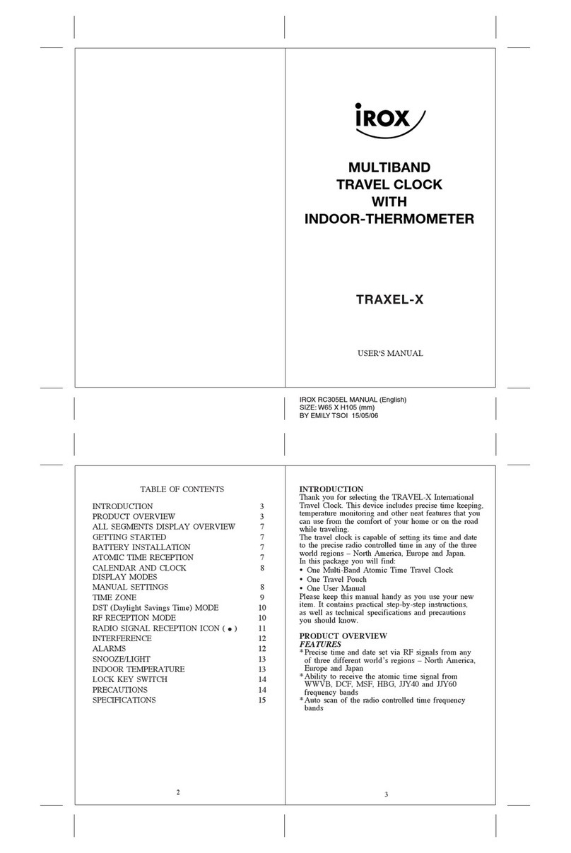 IROX TRAXEL-X user manual