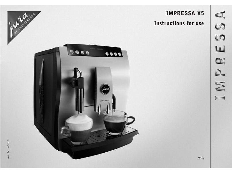 Jura IMPRESSA X5 User manual