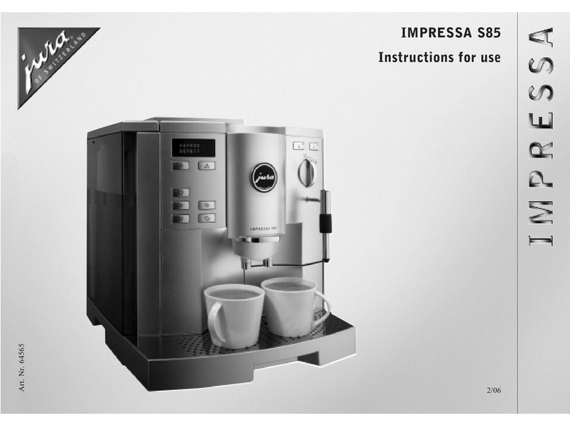 Jura IMPRESSA S85 User manual