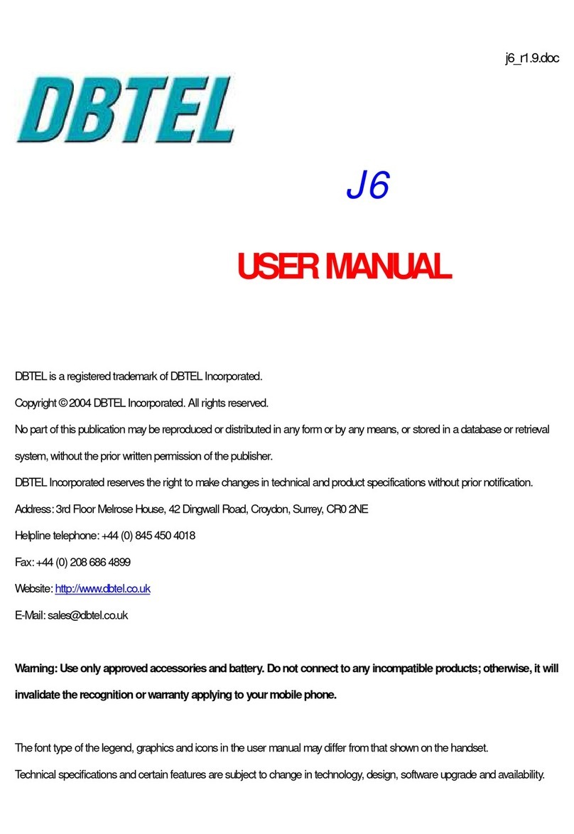 DBTEL J6 user manual