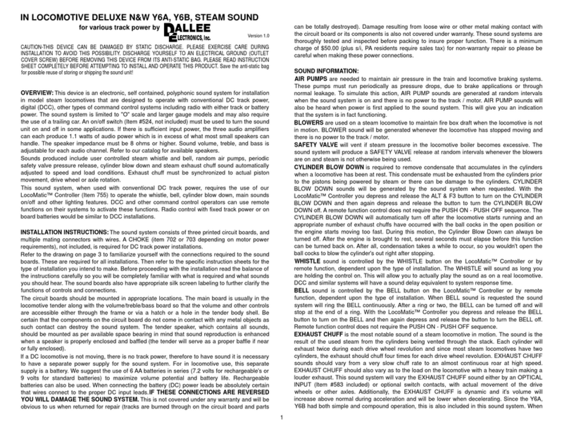 DALLEE ELECTRONICS Speakers User manual