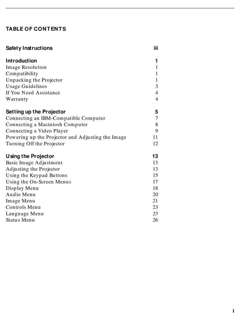 InFocus LP400 User manual