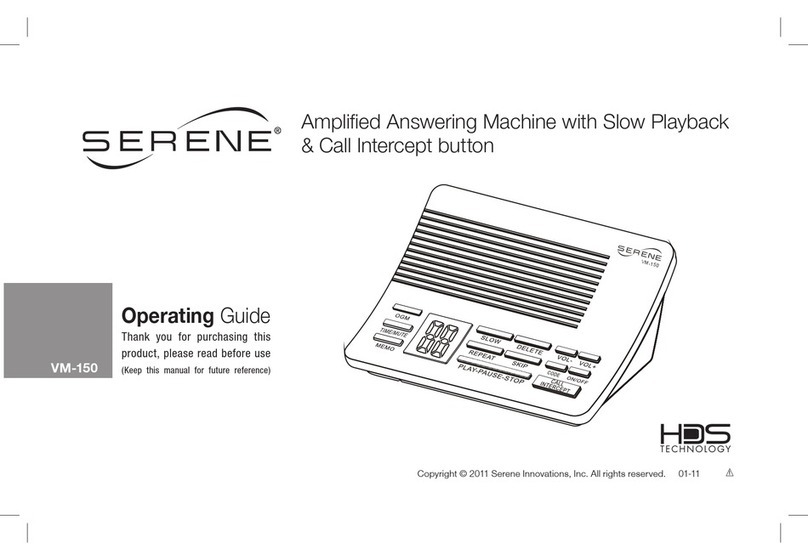 Serene VM-150 User manual