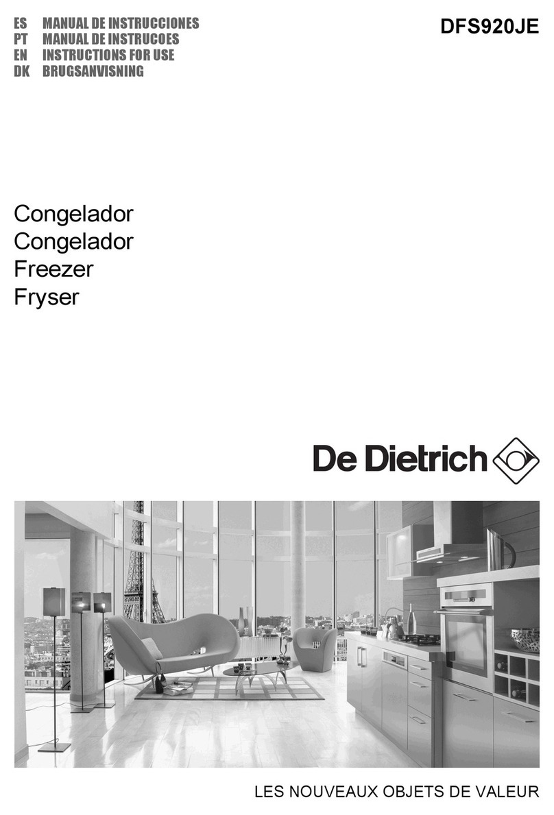 DeDietrich DFS920JE User manual