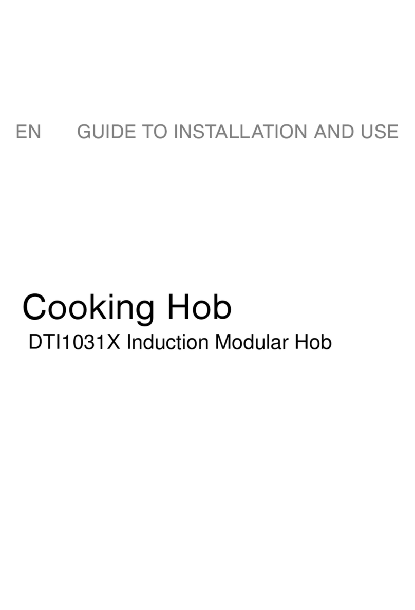 DeDietrich DTI1031X Guide to installation and use