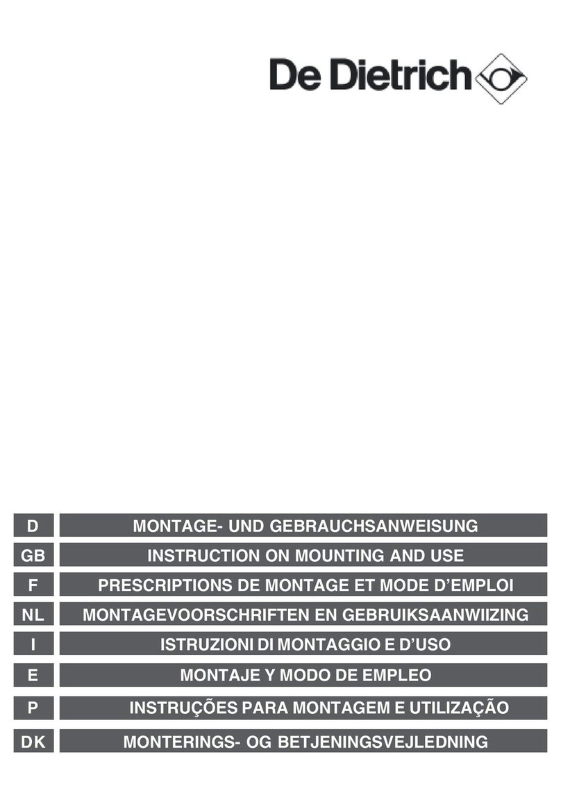 DeDietrich Cooker Technical manual