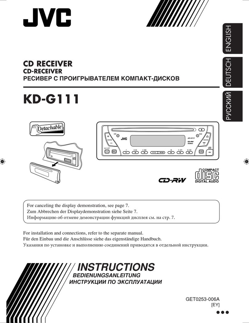 JVC KD-G111 User manual
