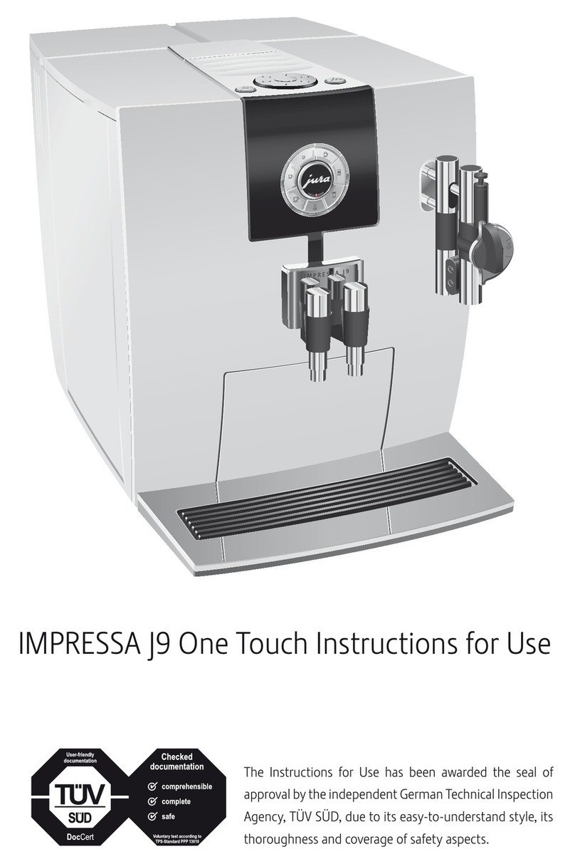 Jura IMPRESSA J9 One Touch Instructions for use Jura IMPRESSA J9 One Touch Instructions for use