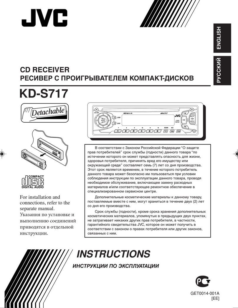 JVC KD-S717 User manual JVC KD-S717 User manual