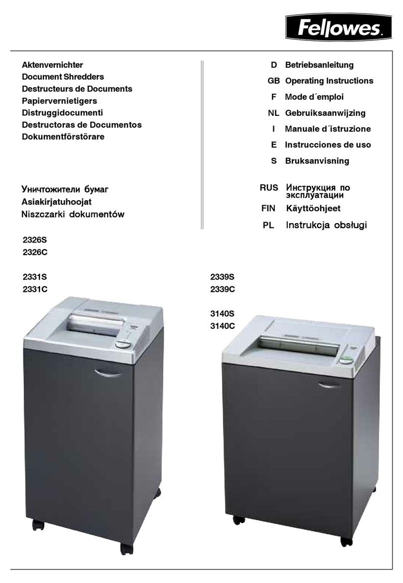 Fellowes 2331S operating instructions