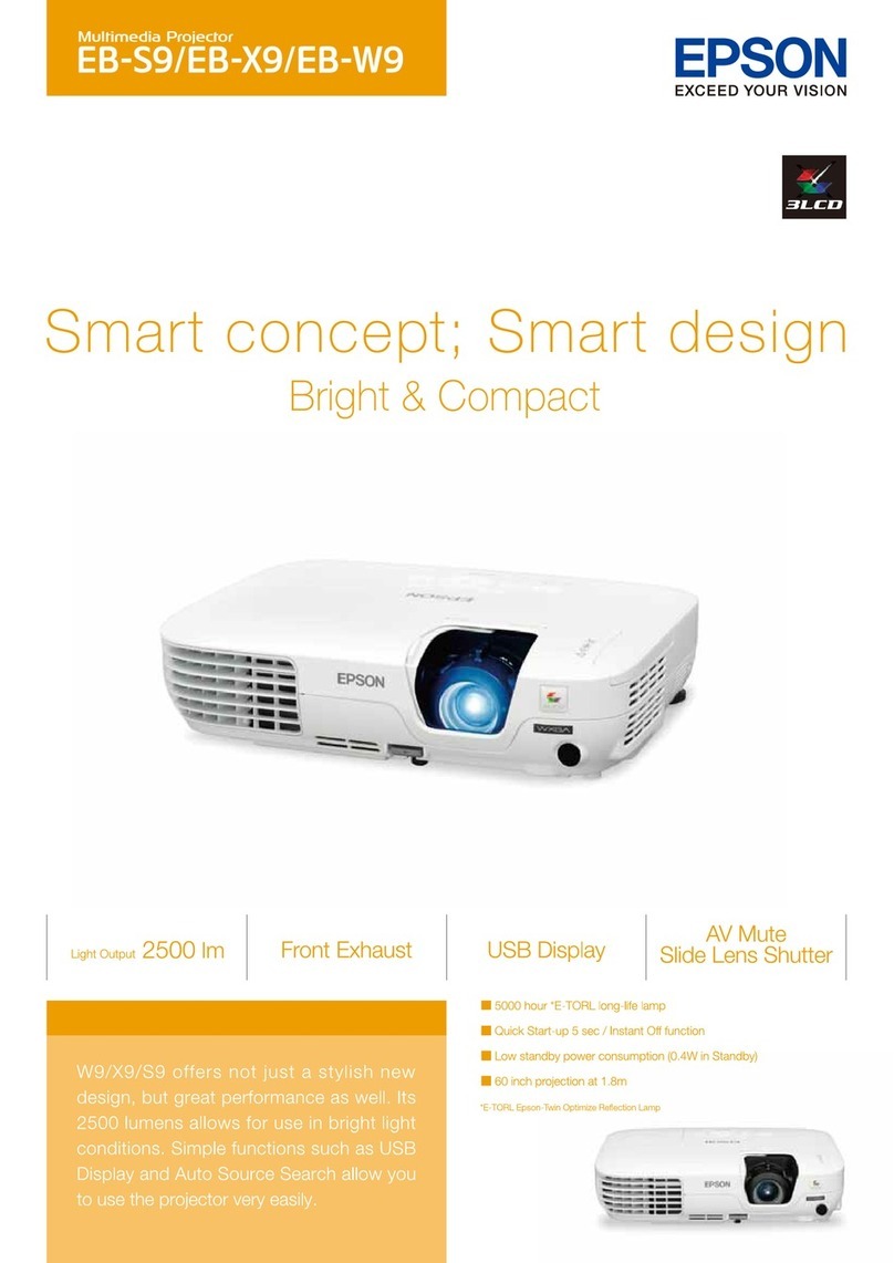 Epson EB-S9 User manual