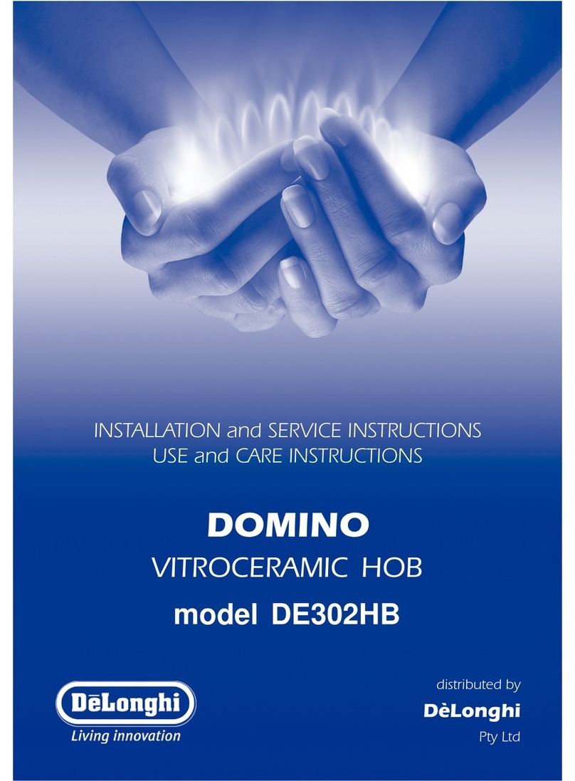 DeLonghi DOMINO DE302HB Installation guide