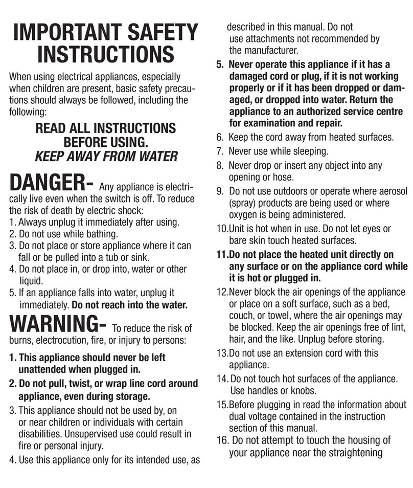 Conair CS25LCSC User guide
