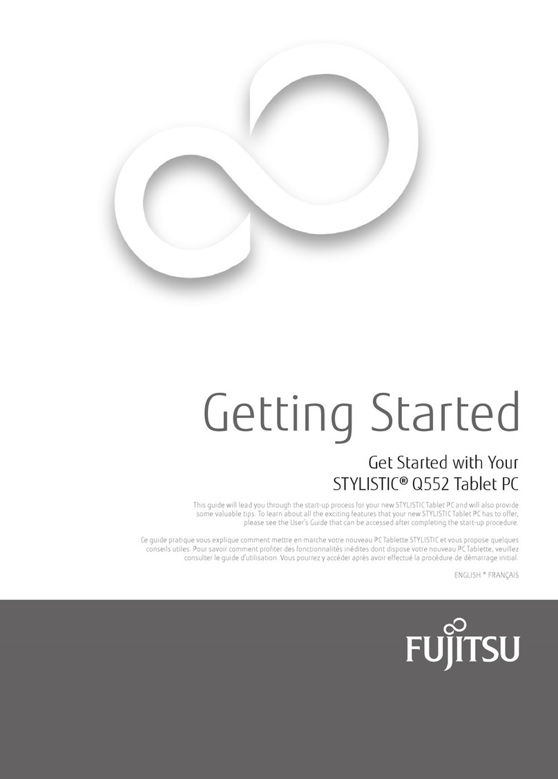 Fujitsu Stylistic Q552 Getting started guide