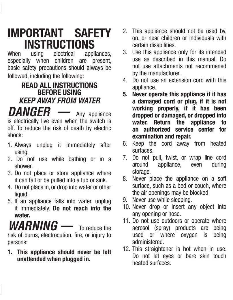 Conair S1RCSC User guide