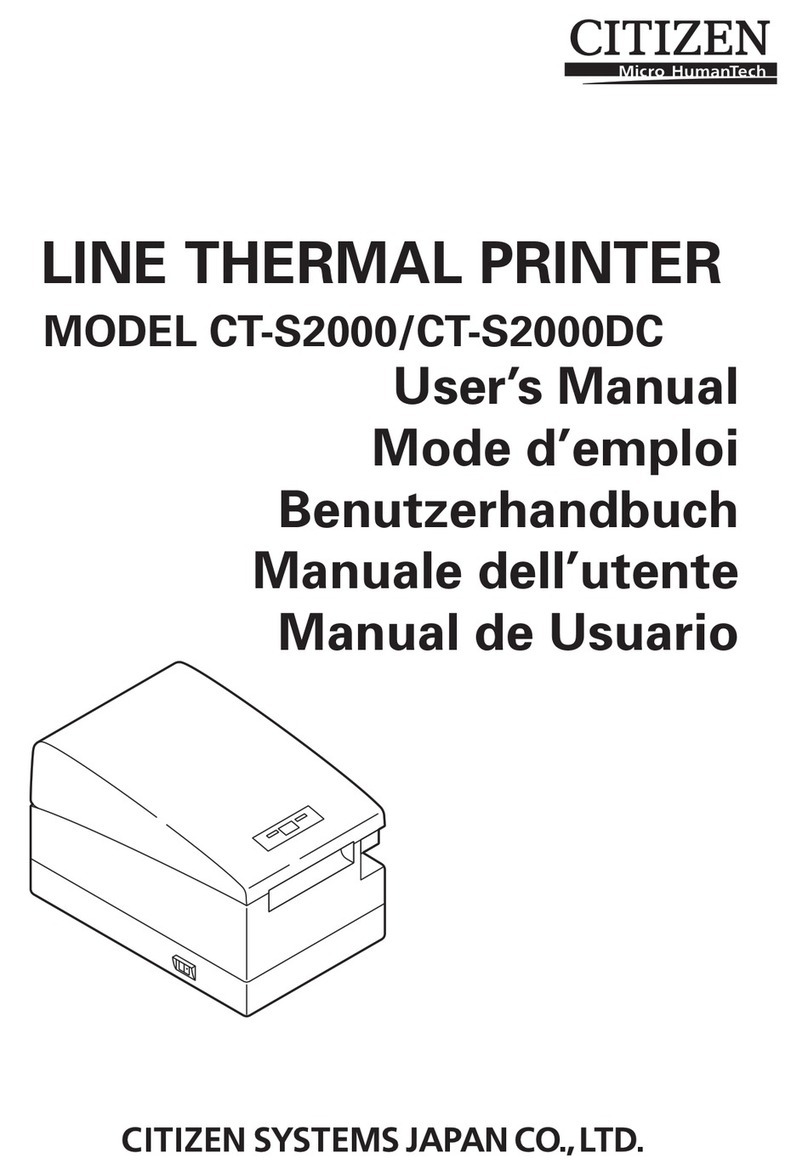Citizen CT-S2000DC User manual