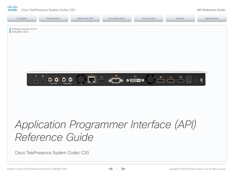 Cisco Quick Set C20 reference guide