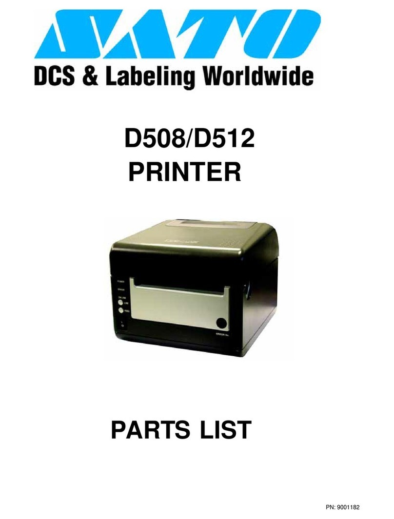 SATO D508 User manual