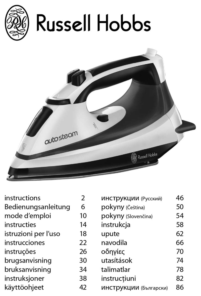 Russell Hobbs Steam Iron User manual