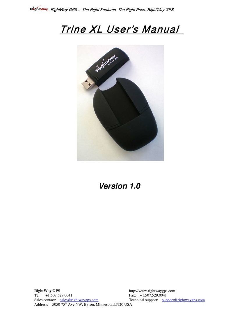RightWay Trine XL Version 1.0 user manual