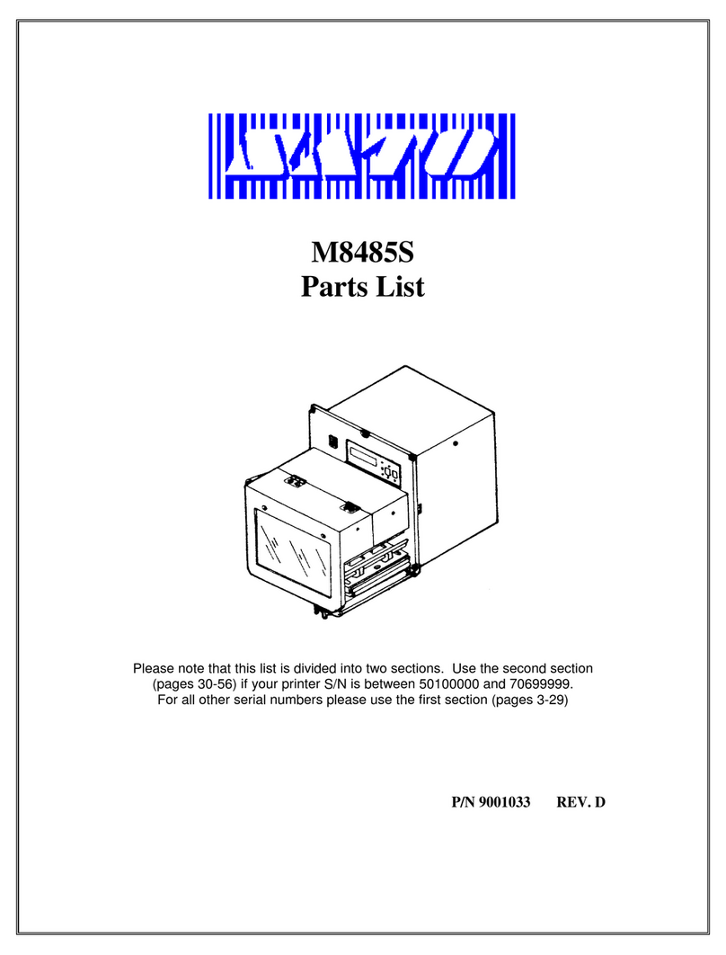 SATO M8485S User manual