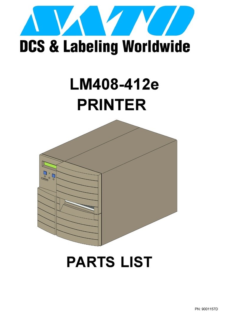 SATO LM408-LM412e User manual