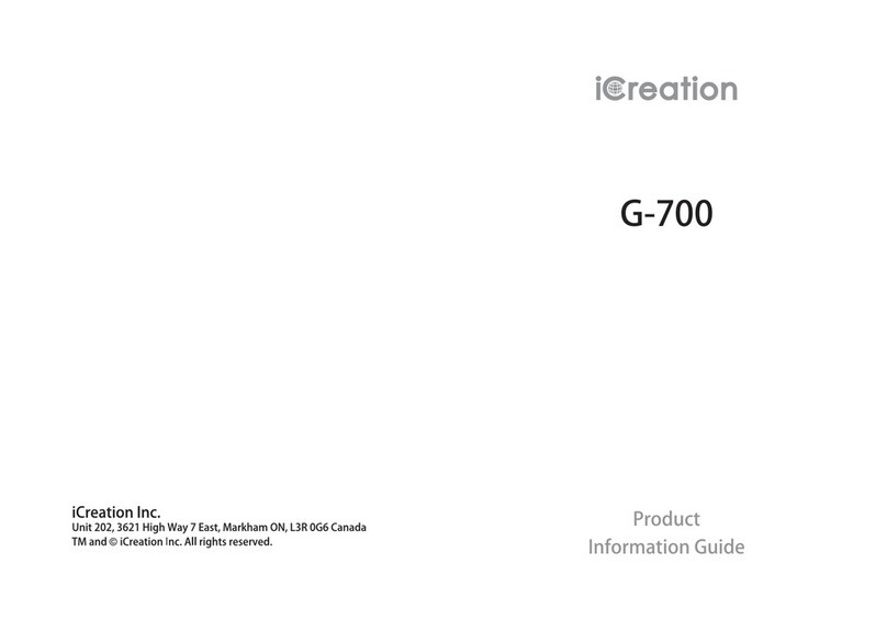 iCreation G-700 Product information guide