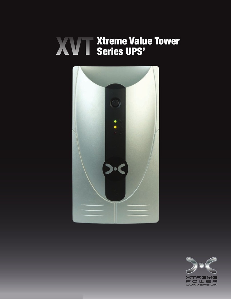 Rackmount Extreme Value Tower XVT-600 User manual