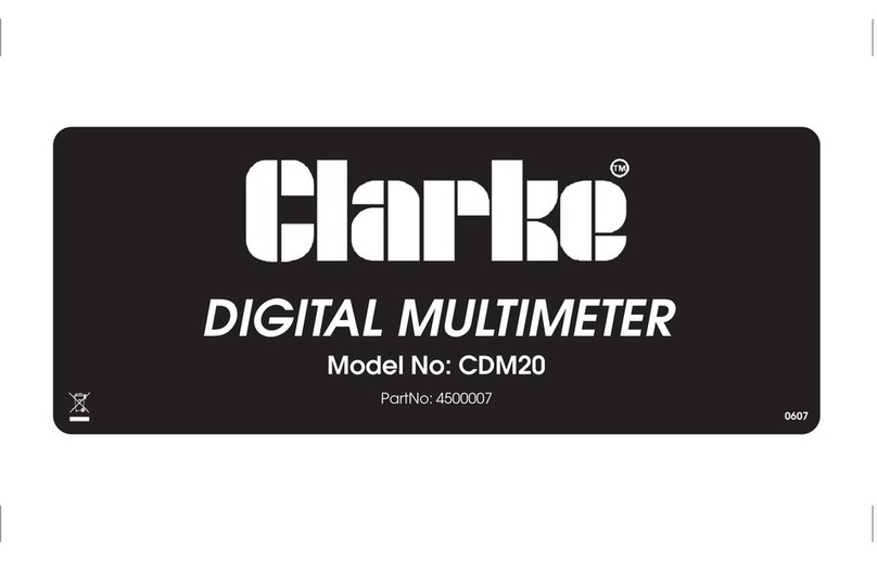 Clarke CDM20 operating manual