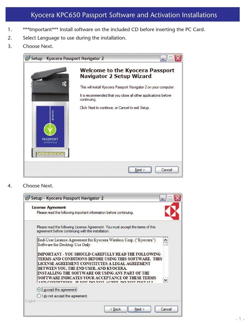 Kyocera KPC650 instructions