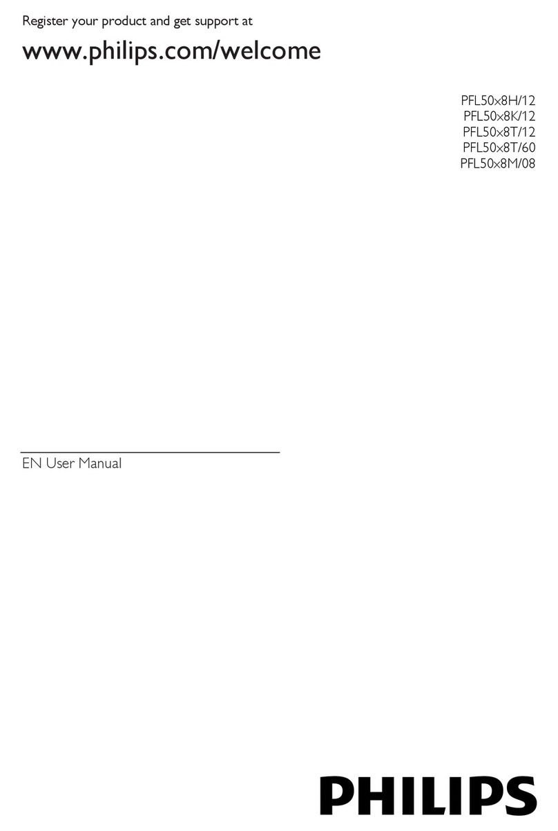 Philips PFL50x8H/12 user manual