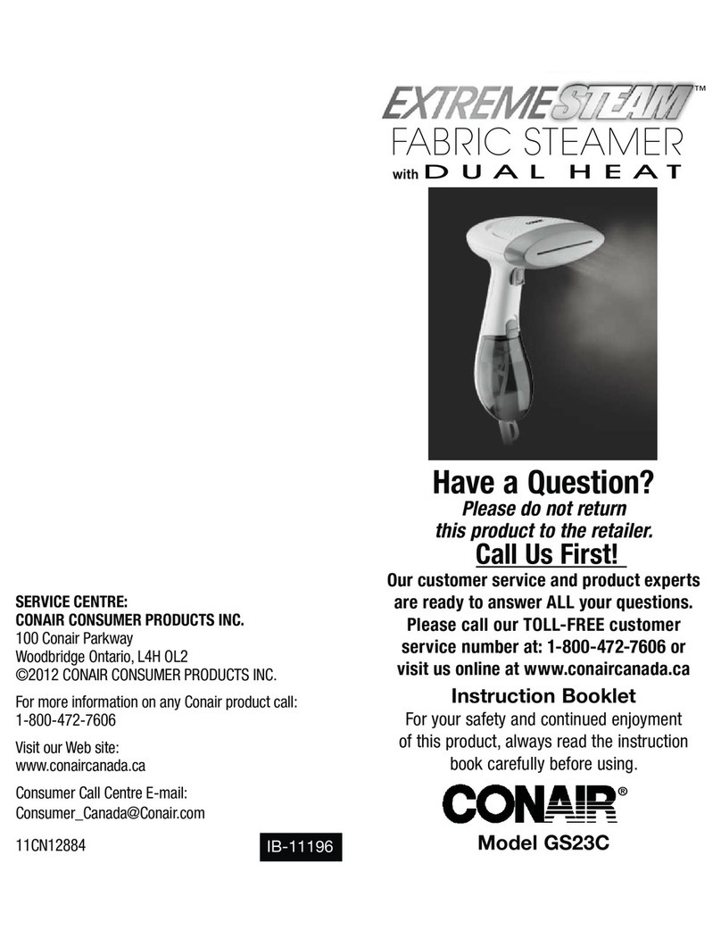 Conair Extreme STEAM GS23C User manual