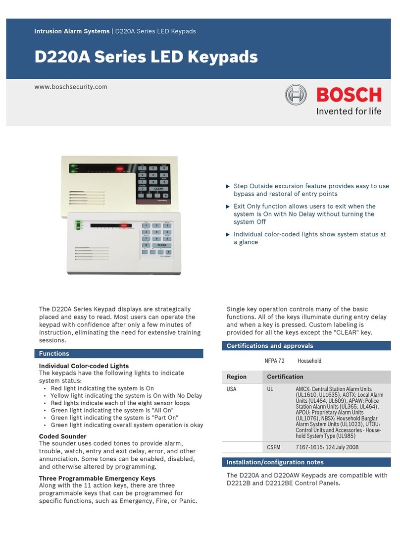 Bosch D220A series user guide