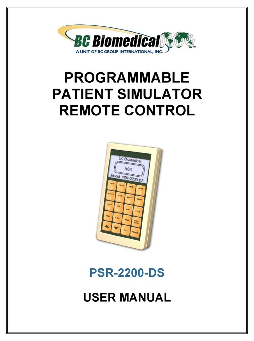 BC Biomedical PSR-2200-DS user manual