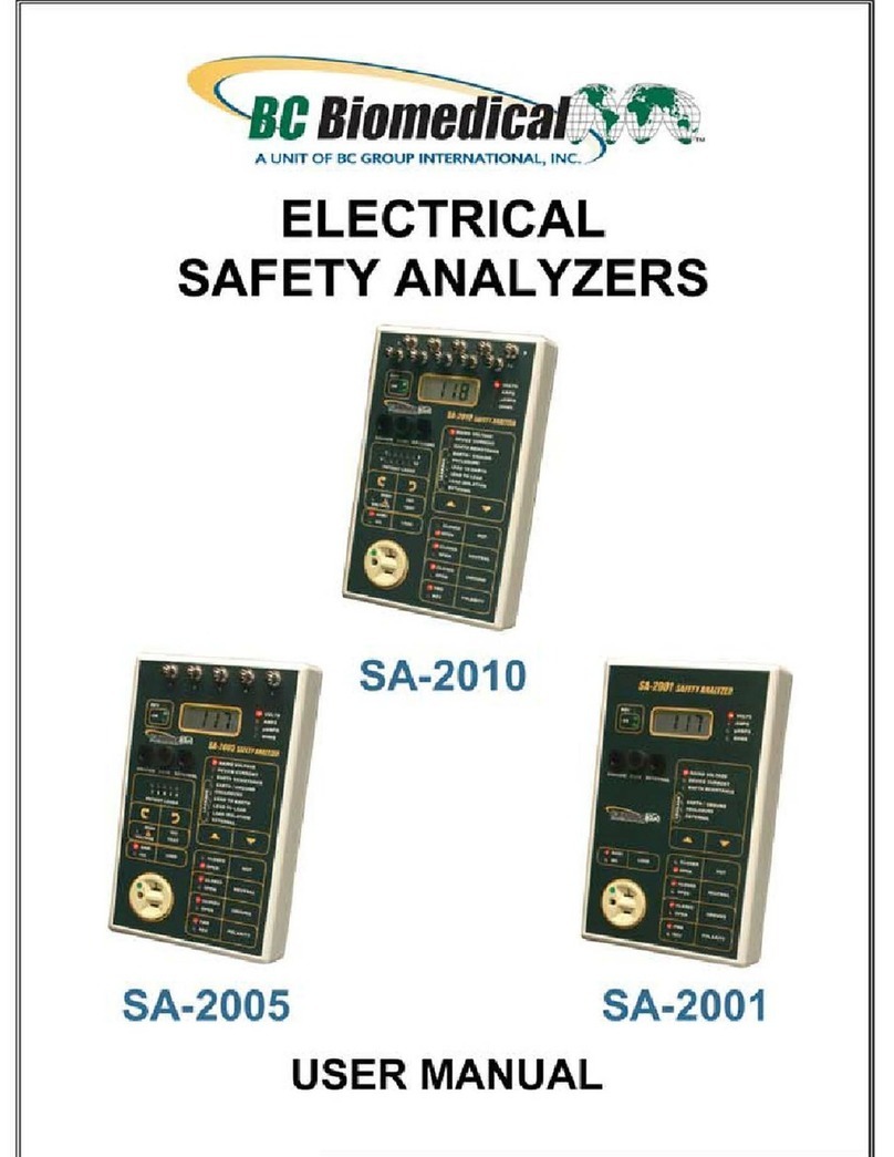 BC Biomedical SA-2010 user manual