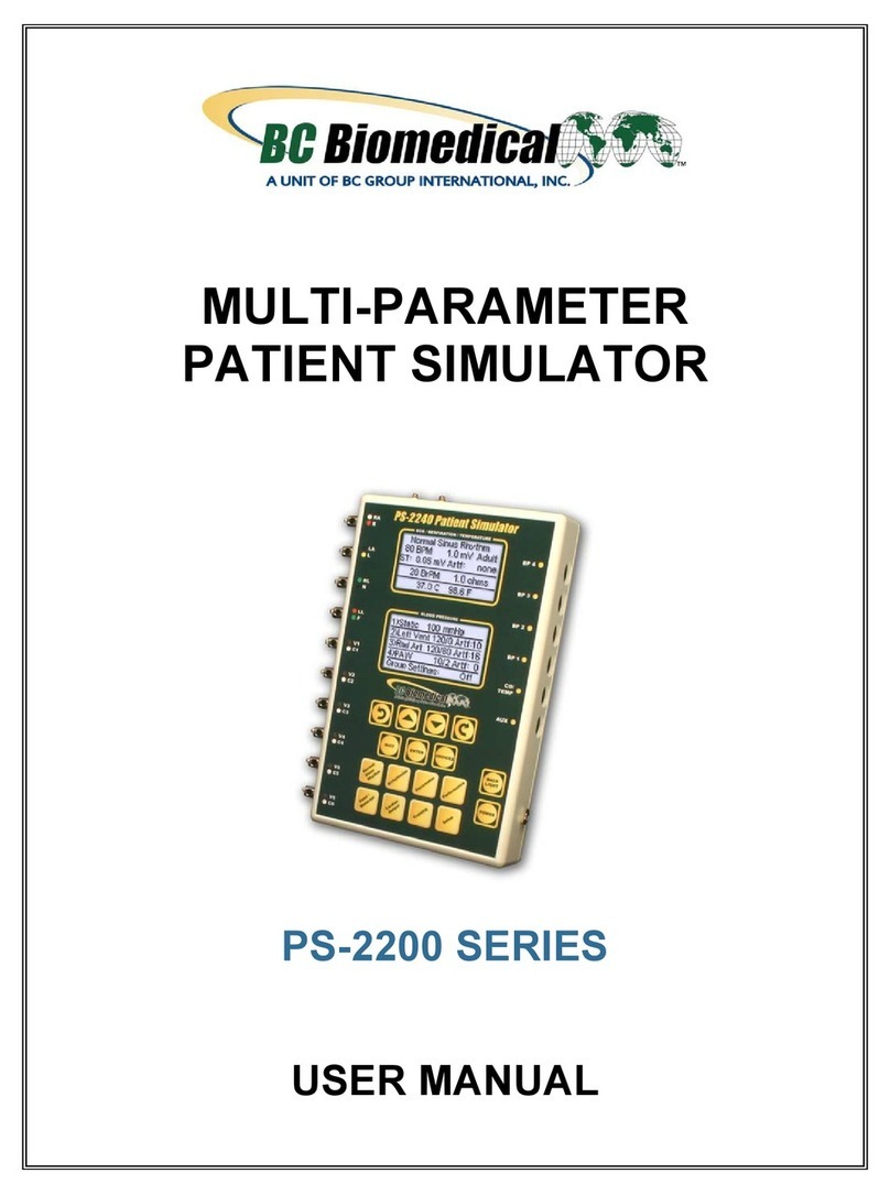 BC Biomedical PS-2200 series user manual