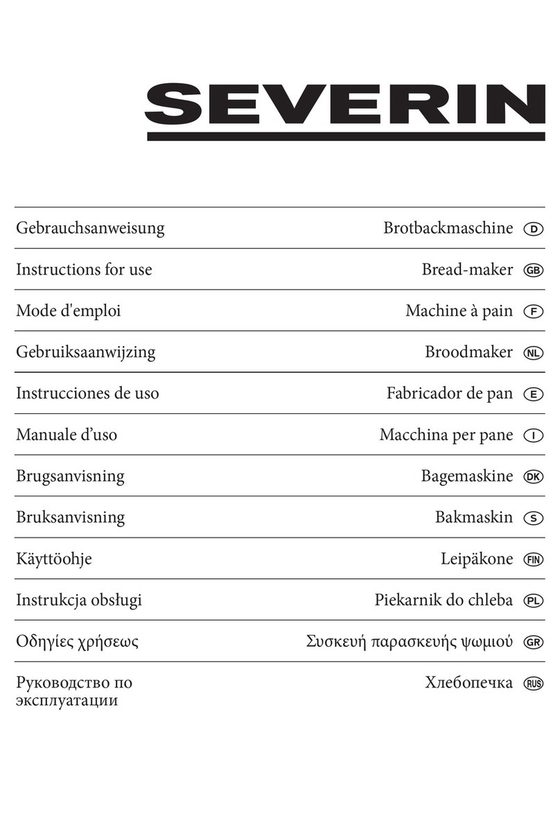 SEVERIN Bread maker User manual