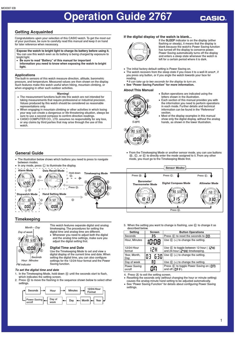 Casio 2767 User manual